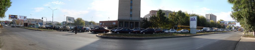 пробки, час пик. пр. Ауэзова панорама 180, Белогорский