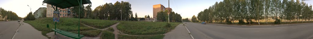 Панорама на ул. Курчатова, Зыряновск