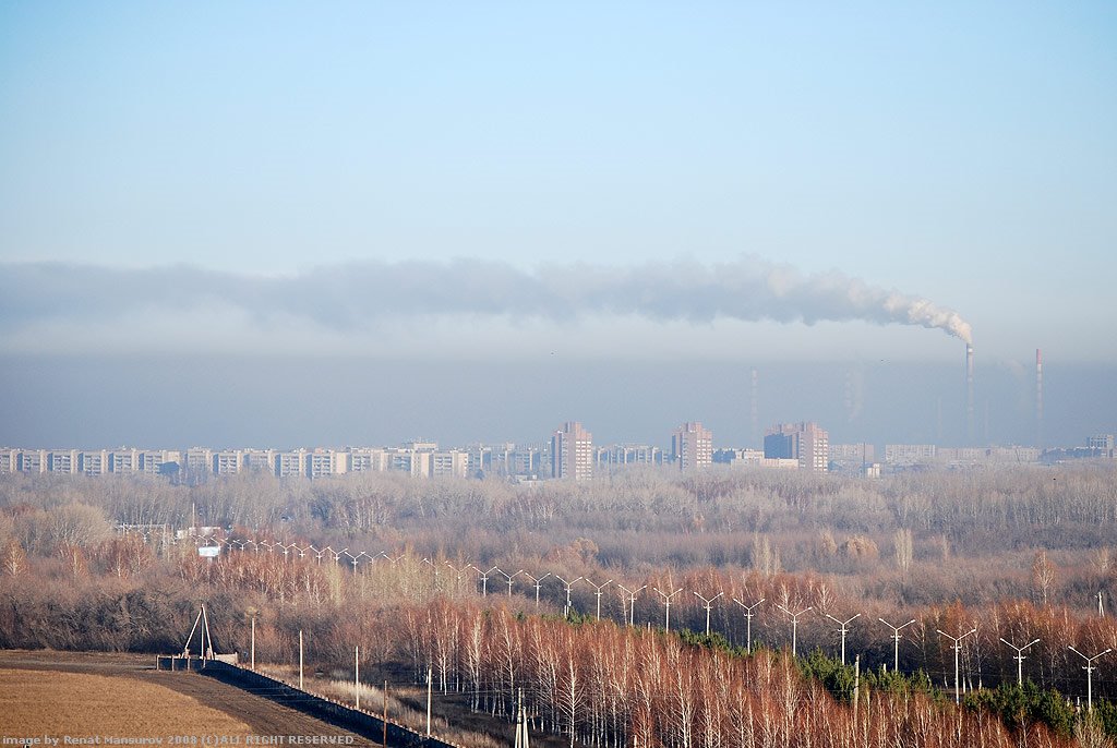 Неблагоприятные погодные условия ;)  газ над городом, Самарское