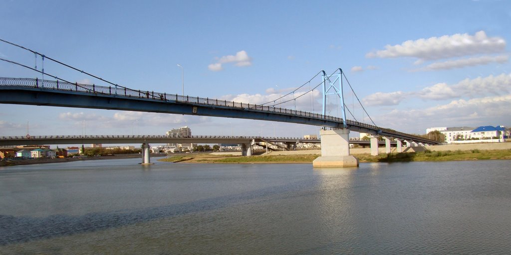 Два моста в жилгородок, Атырау(Гурьев)