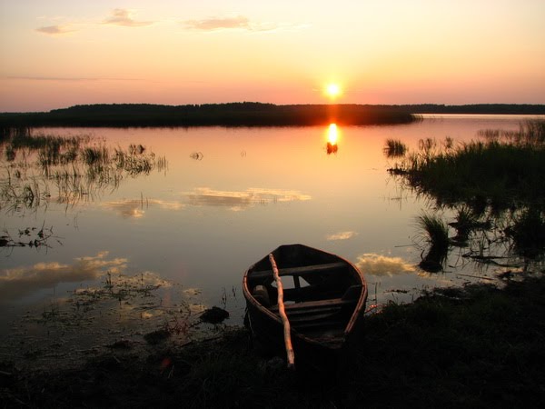 Закат на озере Синицино, Новотроицкое