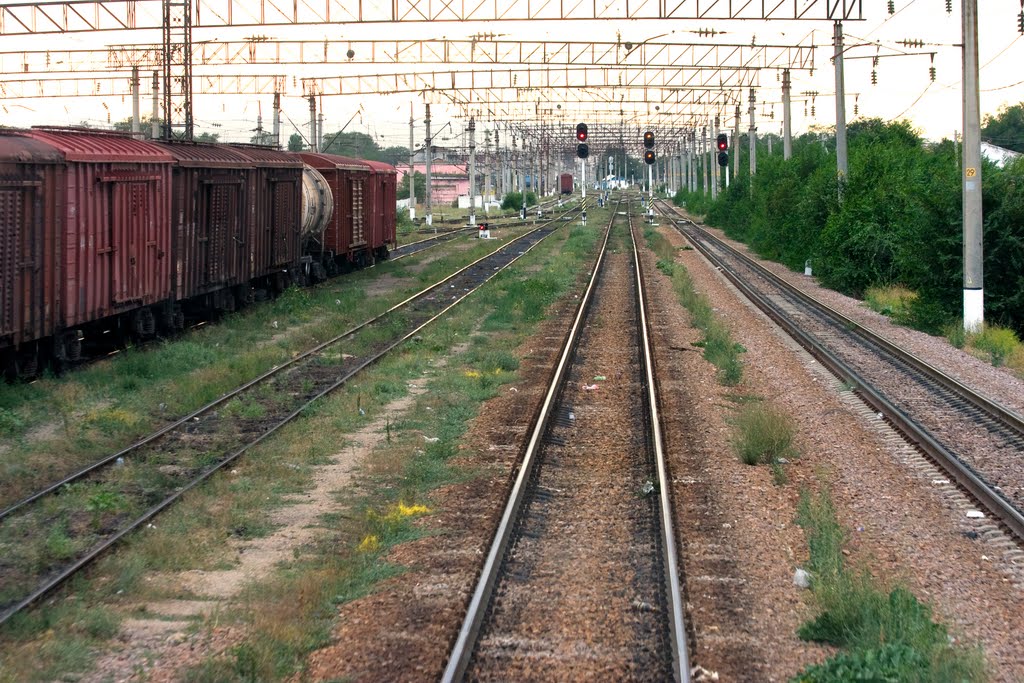 railroad, Almaty, station Otar, Отар