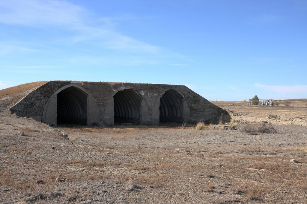 SA-2 missile shelter in the abandoned Balytky-Kul SAM site, Акжал