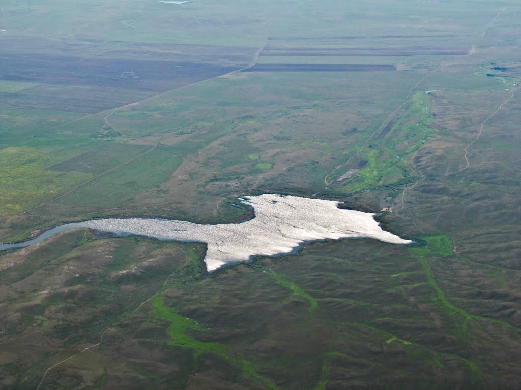 The lake at the dam Jaman-Jol / Озеро на плотине Жаман-жол, Жарык