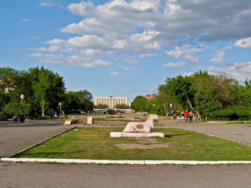 Central Park in Karaganda / Центральный парк города Караганды, Караганда