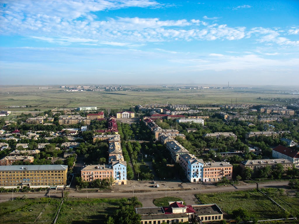 Сарань, вид с воздушного шара, Сарань