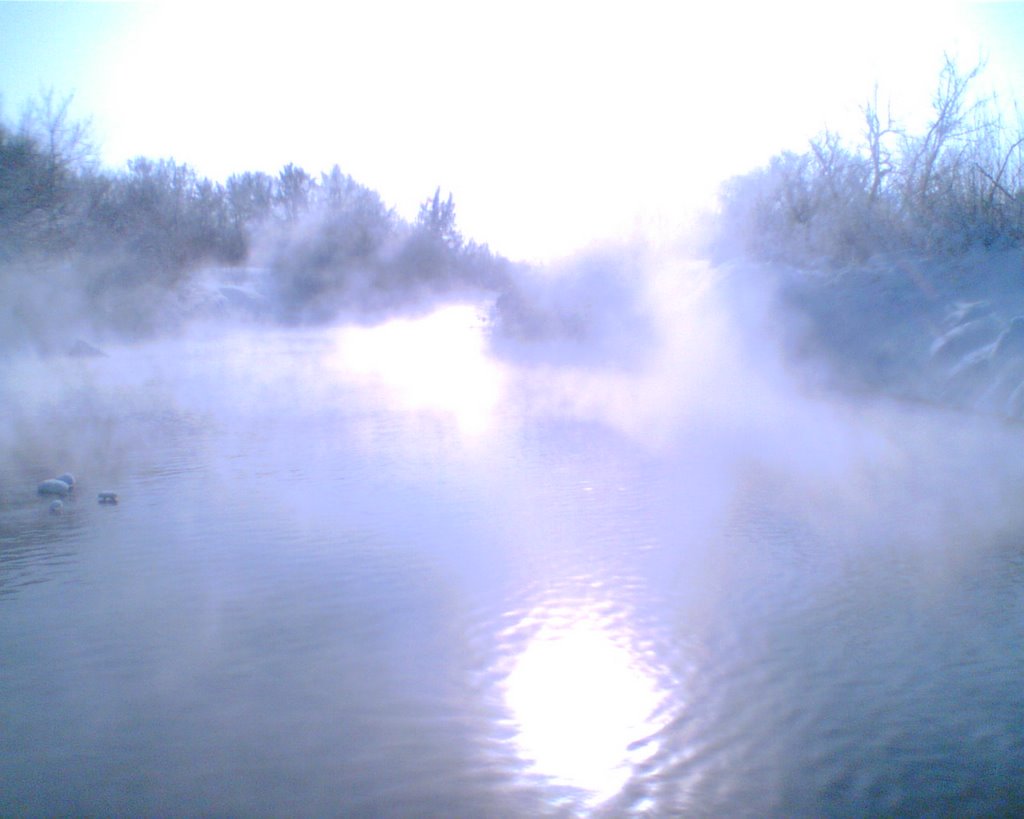Река зимой, Чкалово
