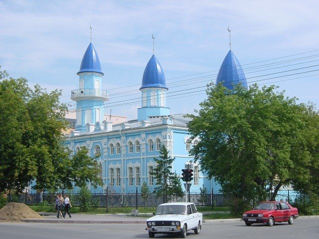 kustanay - Qostanay 20-8-2003 Mezquita cerca de la plaza central, Кустанай