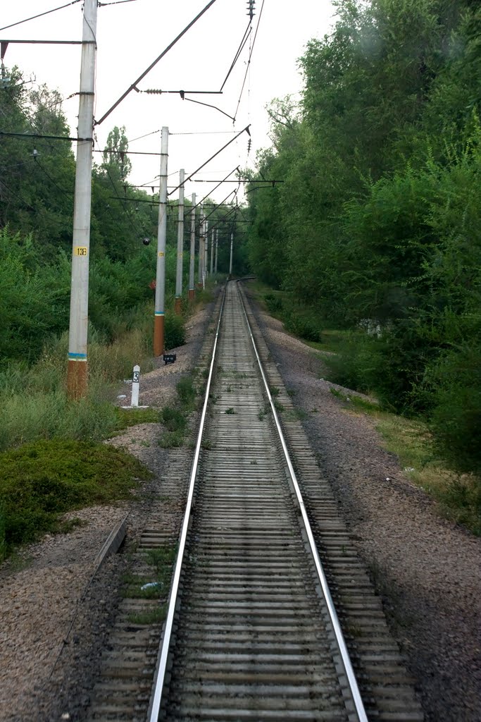 railroad, Almaty, stage Almaty-2 - Almaty-1, Орджоникидзе