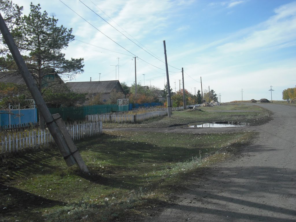 Дорога на Калиновку. (правее дороги кладбище), Семиозерное