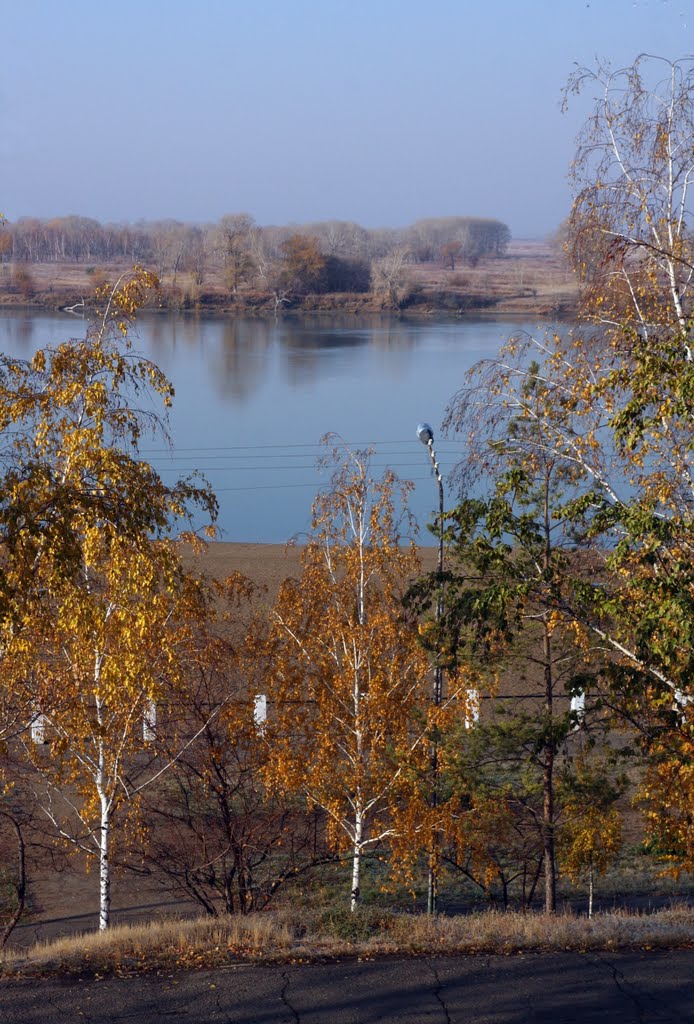 A view of Irtysh river from Naberezhyy park, Павлодар