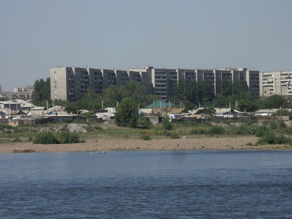 Irtysh River and the Blocks in Semey, Бородулиха