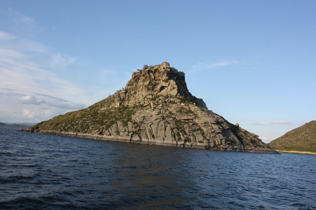 Island on Bukhtarma lake  Остров на Бухтарминском водохранилище, Андреевка