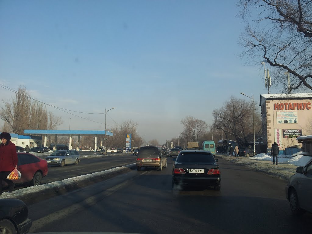 Западное начало улицы Ташкентской, Карабулак