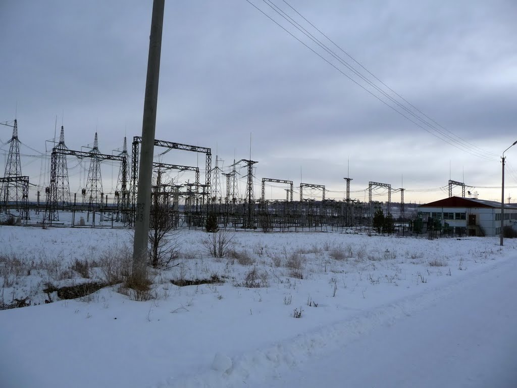 Подстанция 500 кВ Челябинская. Electric substation 500 kV Chelyabinsk., Кугалы