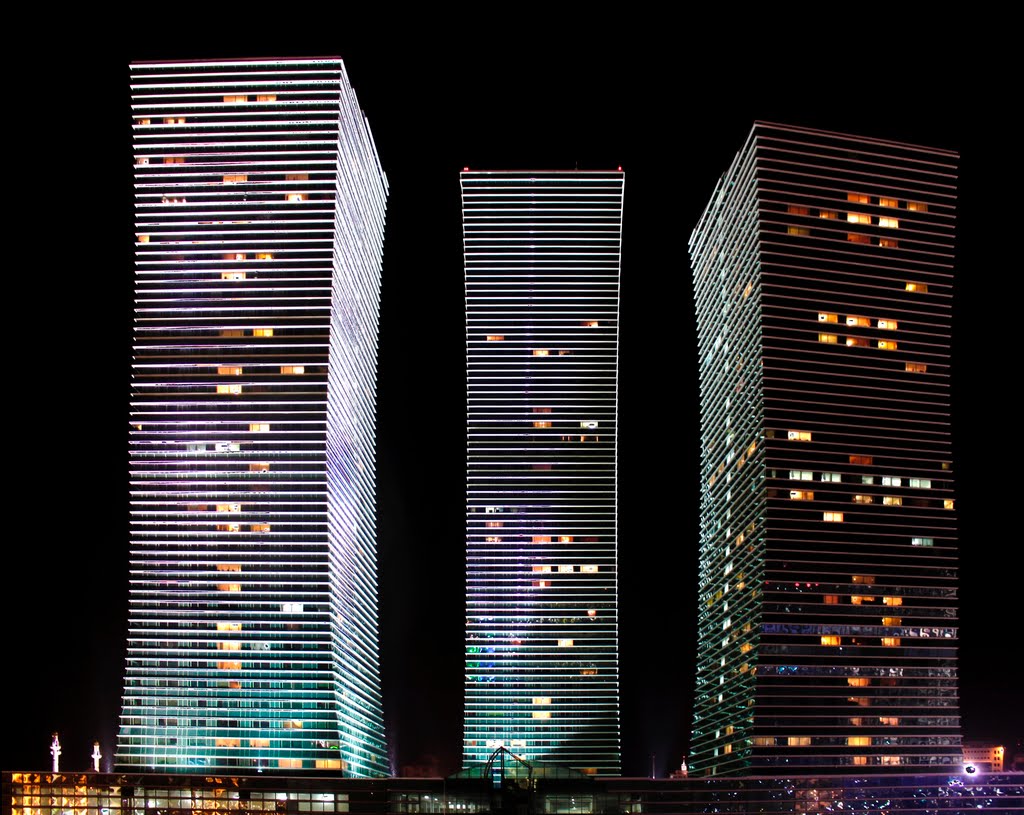 Three towers (HDR). Astana., Астана
