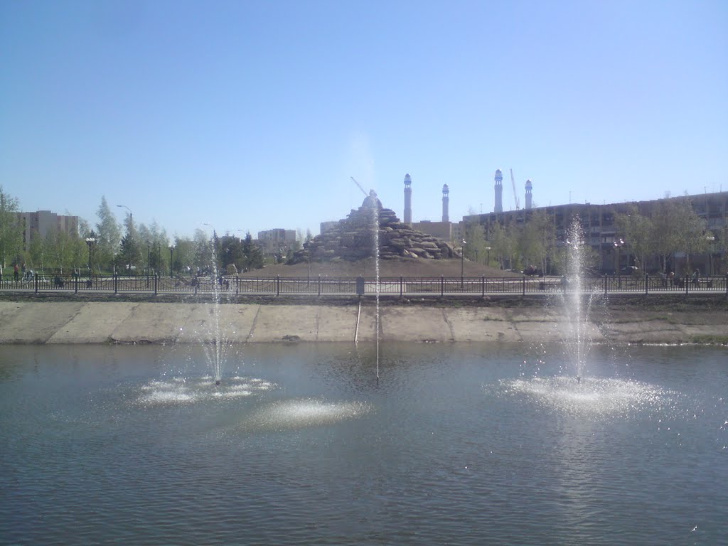 Плавающий фонтан, Кокшетау