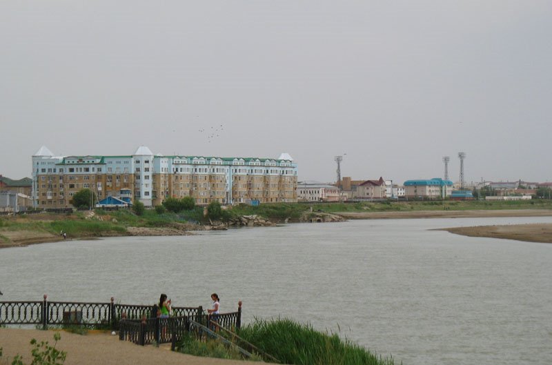 River side of the city, Кызылорда