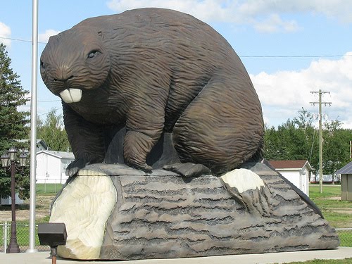 giant beaver builds giant dam, Гранд-Праири