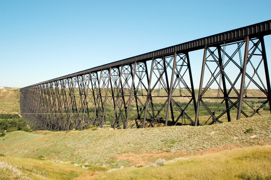 Canadian Pacific Railway Bridge at Lethbridge, Alberta, Canada, Летбридж