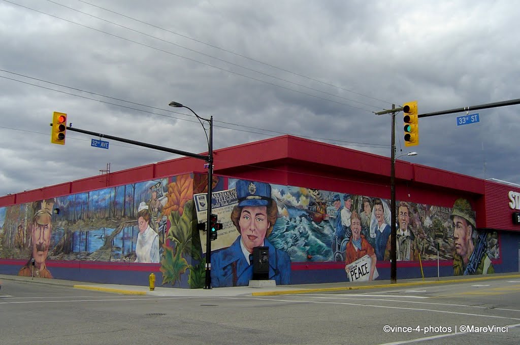 CANADA, BRITISH COLUMBIA - Just enjoy the famous murals of Vernon at the Okanagans Premier Art Walk -The World Wars-, Вернон