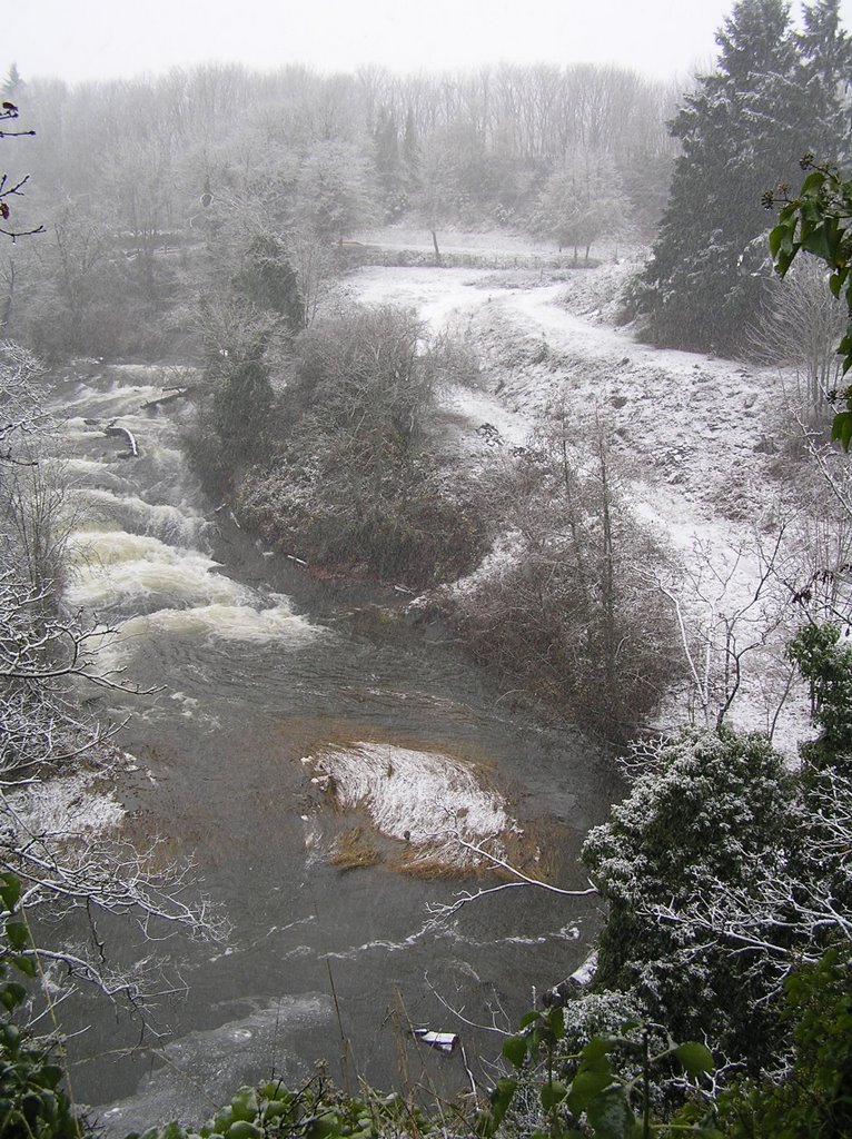 Millstone River, snow, Нанаимо