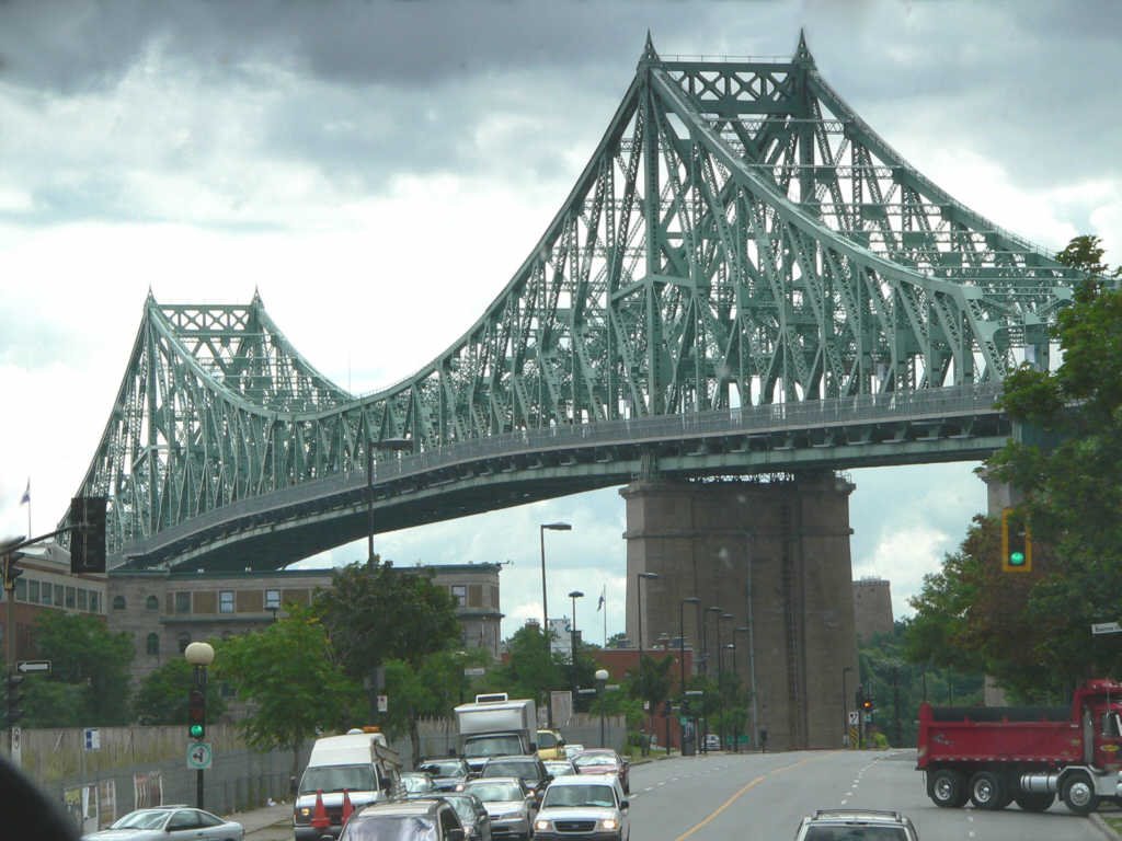 Canada, le pont de Jacques Cartier à Montréal, Монреаль