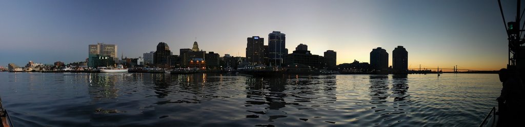 Halifax from the Bay (Sunset panorama), Галифакс