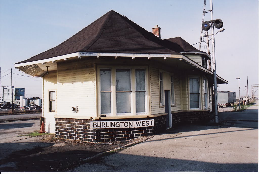 Freeman Station, (also Burlington West) Before it was Moved, Барлингтон