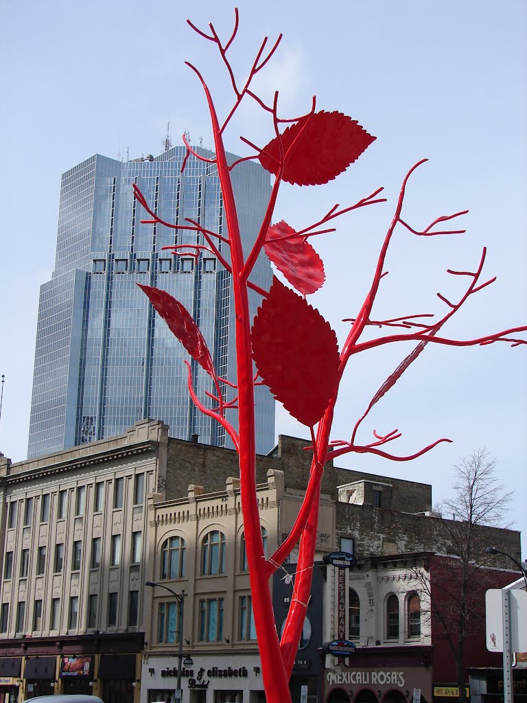 Tree Sculpture in Downtown London Canada, Лондон