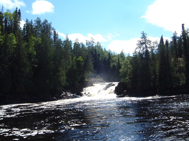 Falls Feeding into Horwood Lake from Woman River - Looking South, Садбури