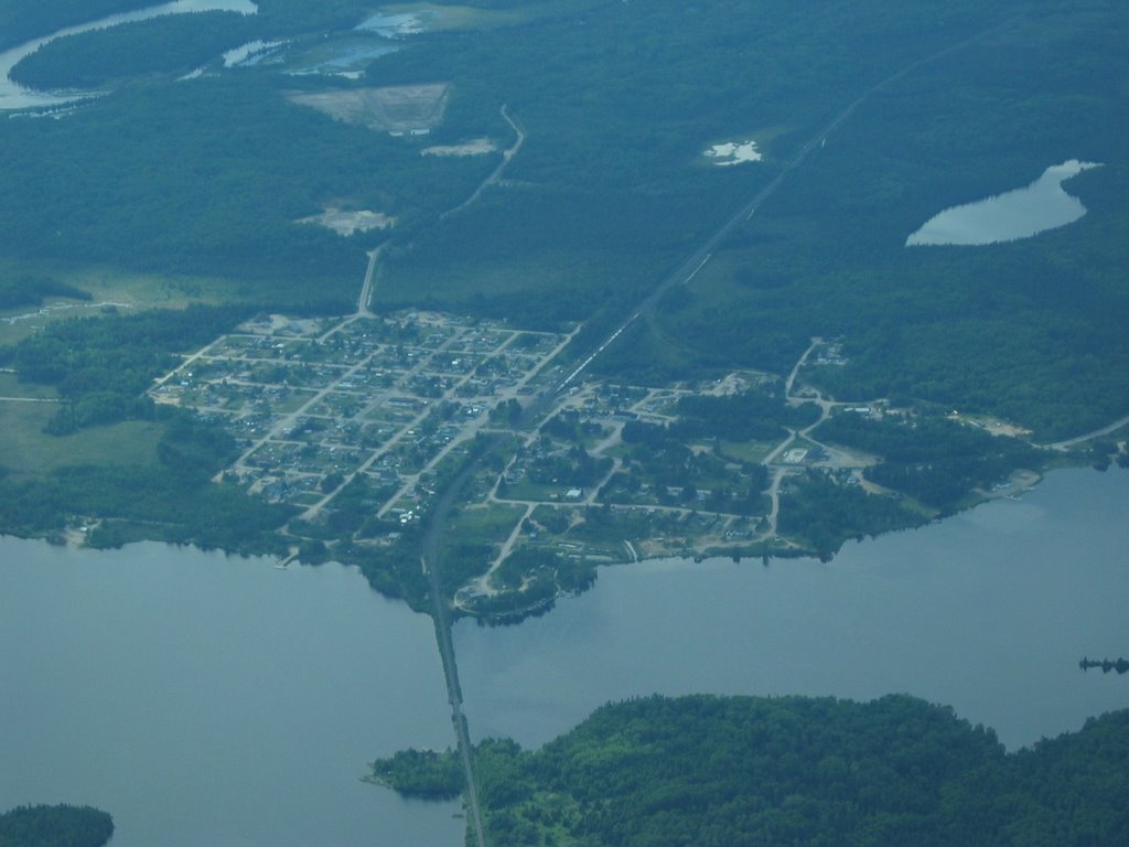 Gogama, ON from the air, Садбури