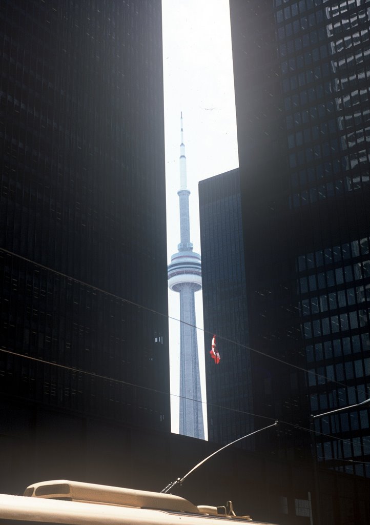 The CN-Tower from King St.W, Торонто