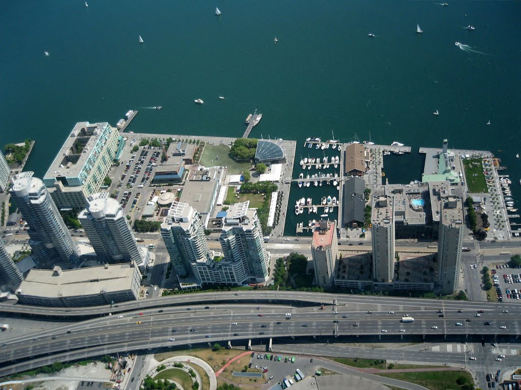 Канада-Торонто-Гледка от ТВ кула,Canada-Toronto-View from TV tower, Торонто