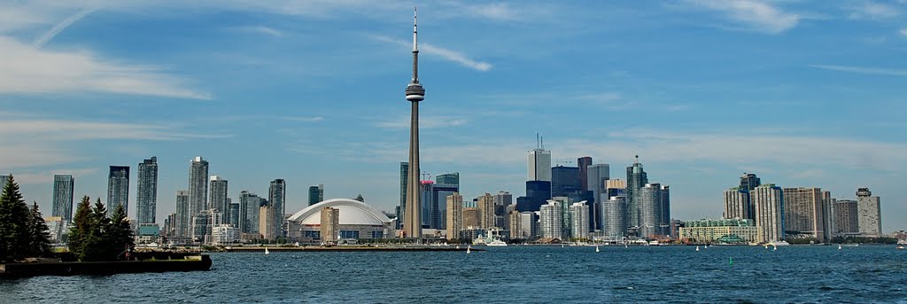 Toronto. Panorama  from  Ontario  lake., Торонто