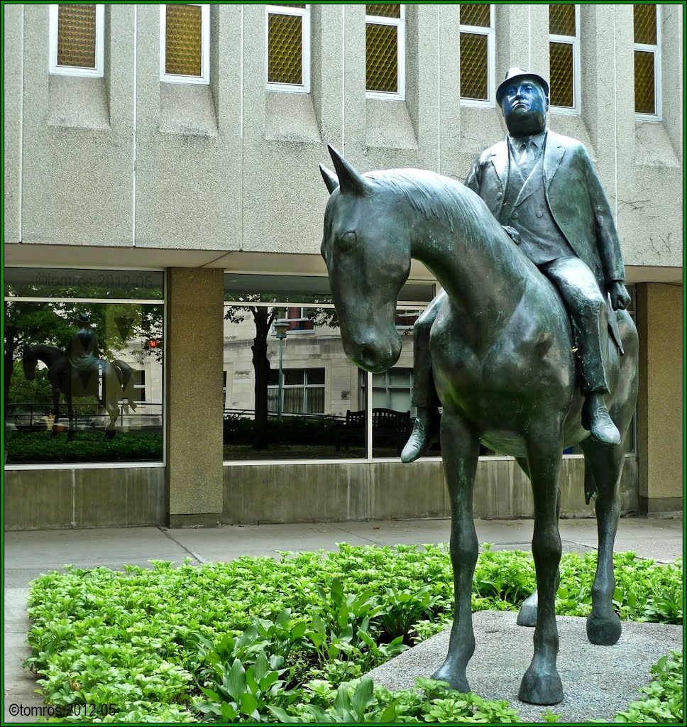 Businessman on a Horse (1989) by William McElcheran, Торонто