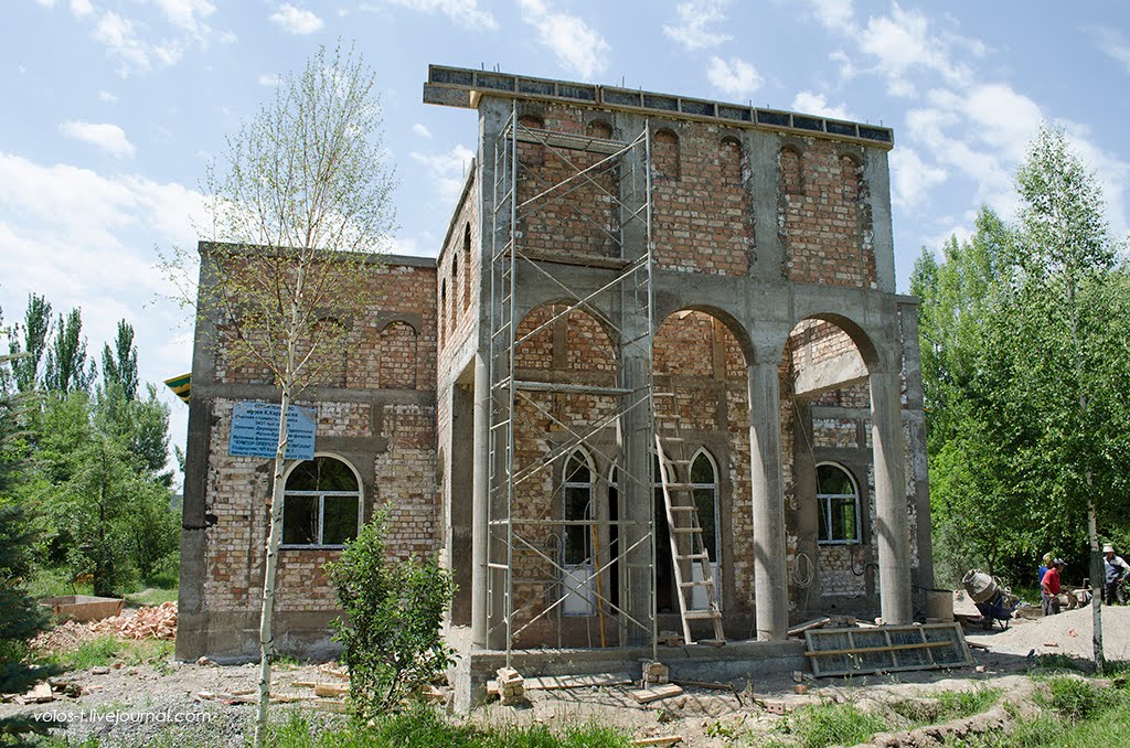 Строительство здания музея Хусейна Карасаева (июнь 2013г.), Пржевальск