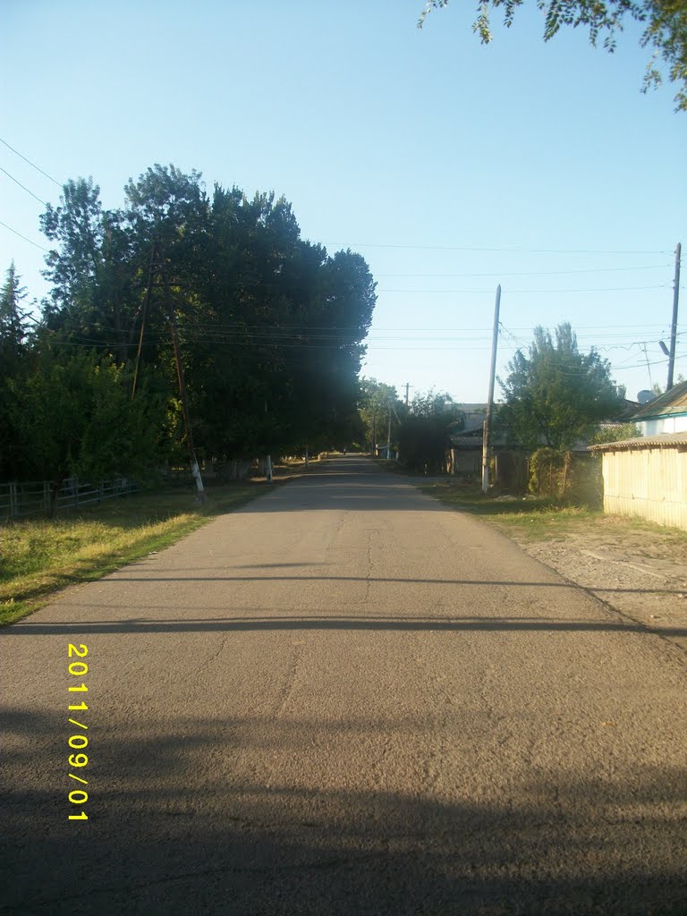 Перекресток улиц Белоброва и Ломоносова в сторону Кабельного завода, Каинды