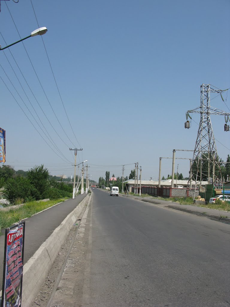 Osh, road along Akbura river (~N), Ош