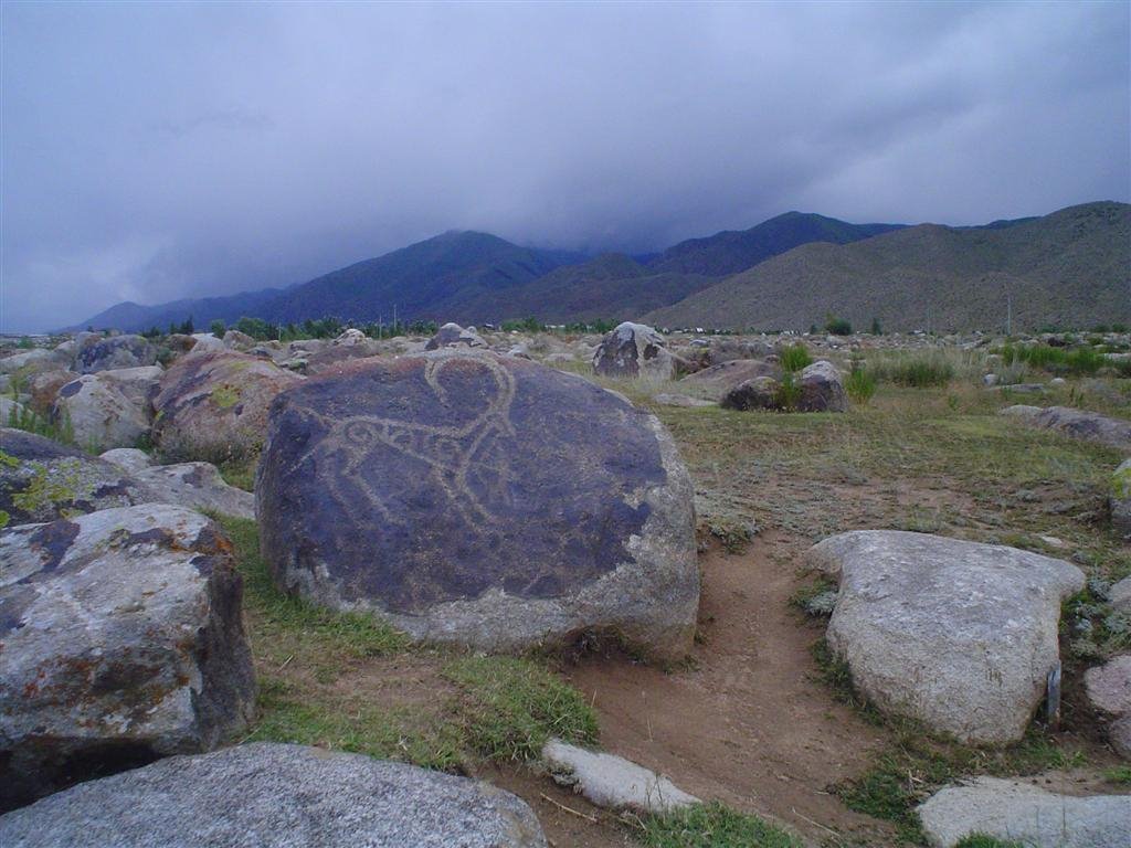 Petroglyphs. Cholpon Ata, Kyrgyzstan., Чолпон-Ата