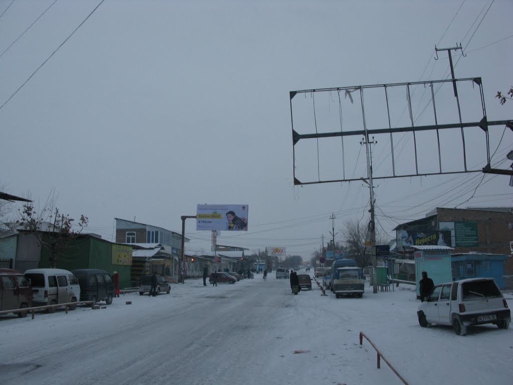Kyzyl-Kiya, winter, near marketplace, Кызыл-Кия