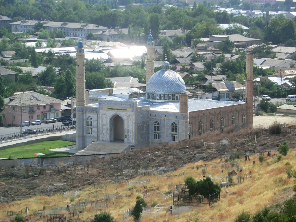 New mosque below Sulaiman Too, Ош