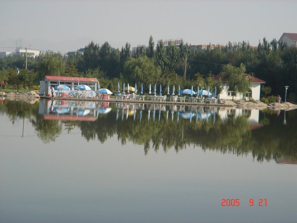 包头阿尔丁植物园人工湖, Баотоу