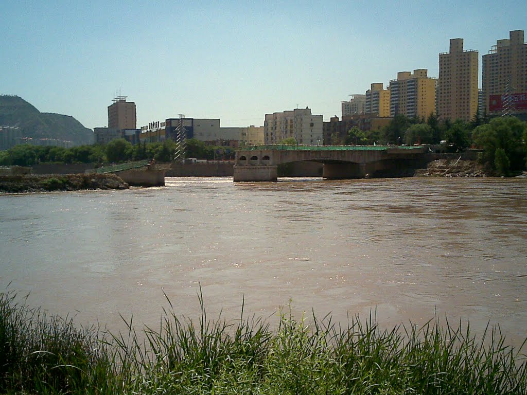 被拆掉的七里河大桥   2010年7月, Ланьчжоу