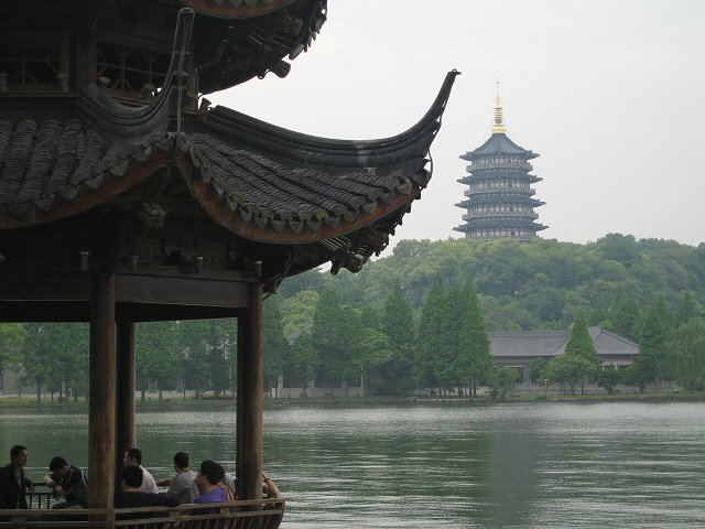 Chinese Pavilion & Leifeng Pagoda / 雷锋塔, Ханчоу