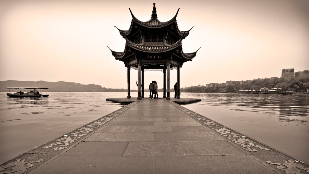 杭州西湖 - West Lake Pagoda, Hangzhou, Ханчоу