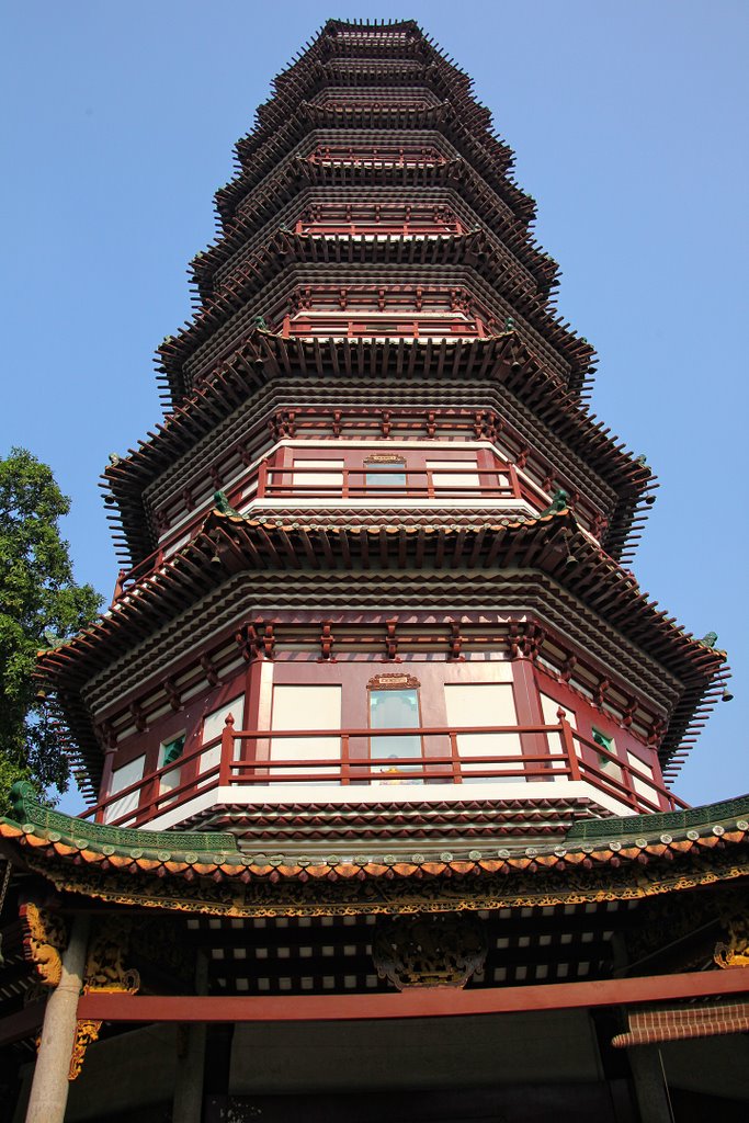LiuRongSi Temple, Temple of the Six Banyan Trees, 广州市六榕寺, Guangzhou, Гуанчжоу