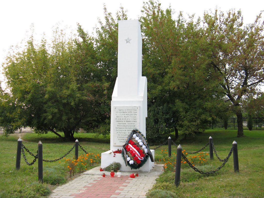 Памятник узникам концлагеря (Monuments to concentration camp inmates), Береза