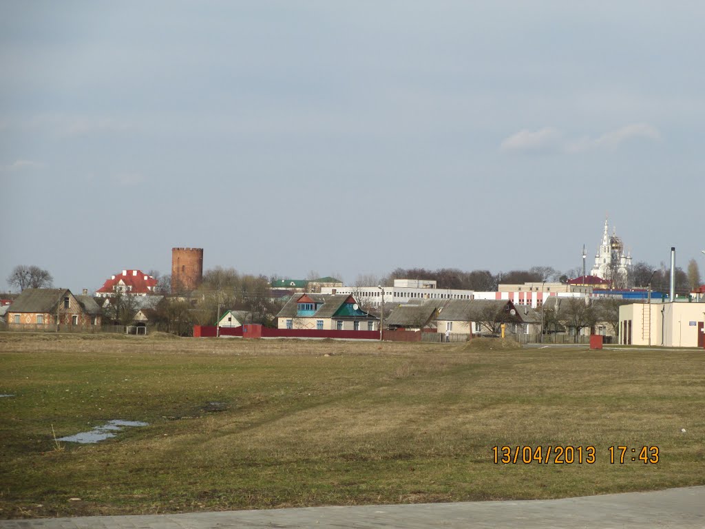 Вид на центр города апрель 2013, Каменец