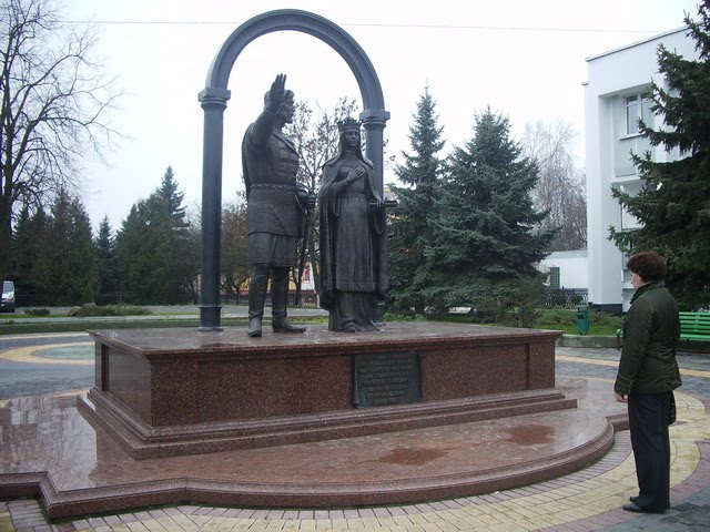 Кобрин. Памятник в честь основателей города, Кобрин